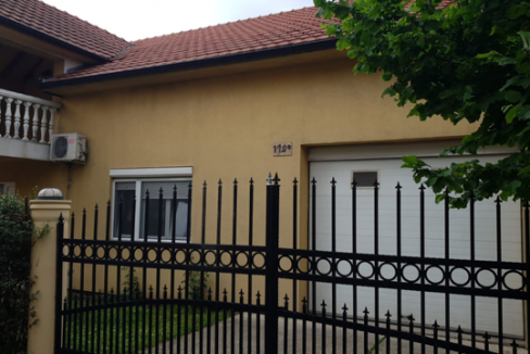 2. House outside garage gate